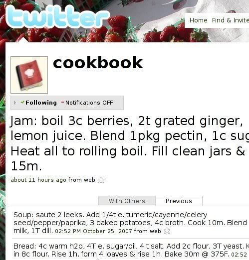Twitter Cookbook