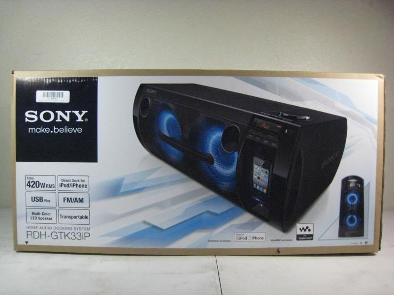 BRAND NEW SONY RDHGTK33iP HOME AUDIO HIFI MUSIC DOCKING SYSTEM FOR
