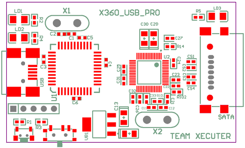 Here is the latest scan of the X360 USB PRO device.