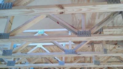 Truss and subfloor