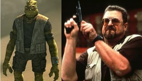 Trandoshan and Walter Sobchak