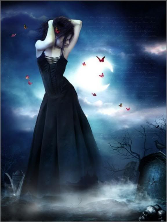 GothicNightLady.jpg Goth Night Lady image by GothVampiress