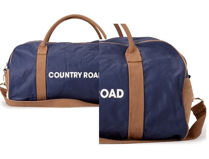 country road beach bag