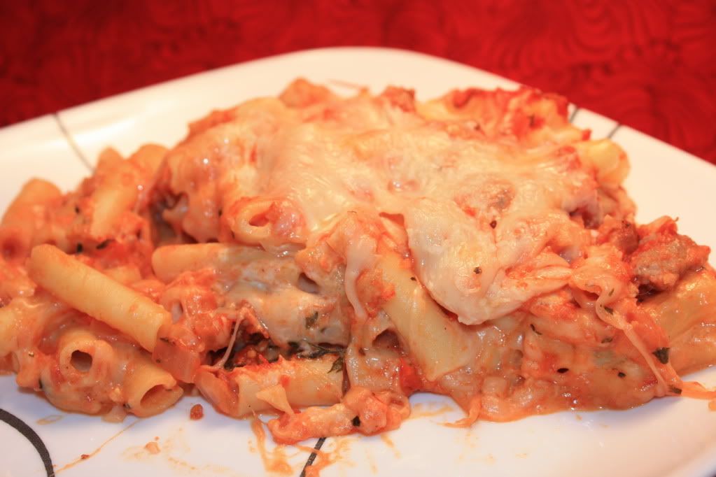 Runs With Spatulas: Baked Ziti with Mascarpone Cheese