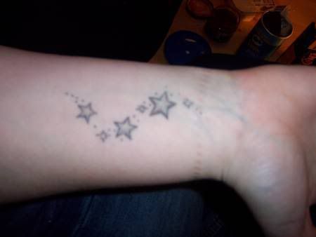 moon star sun tattoo. tribal stars tattoo star tattoo on the wrist