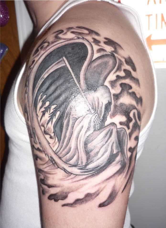 angel of death tattoos. x Angel Of Death Tattoos