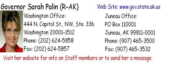 Send Gov Palin an E-mail