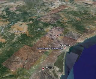 Localització de Xera, província de València