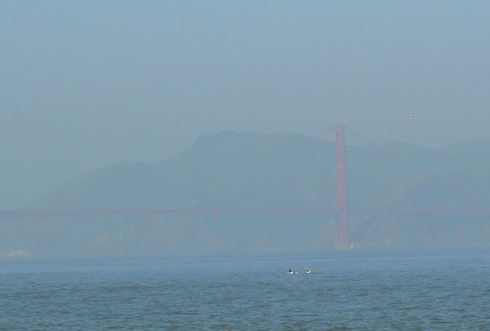 Golden Gate Bridge in the fog