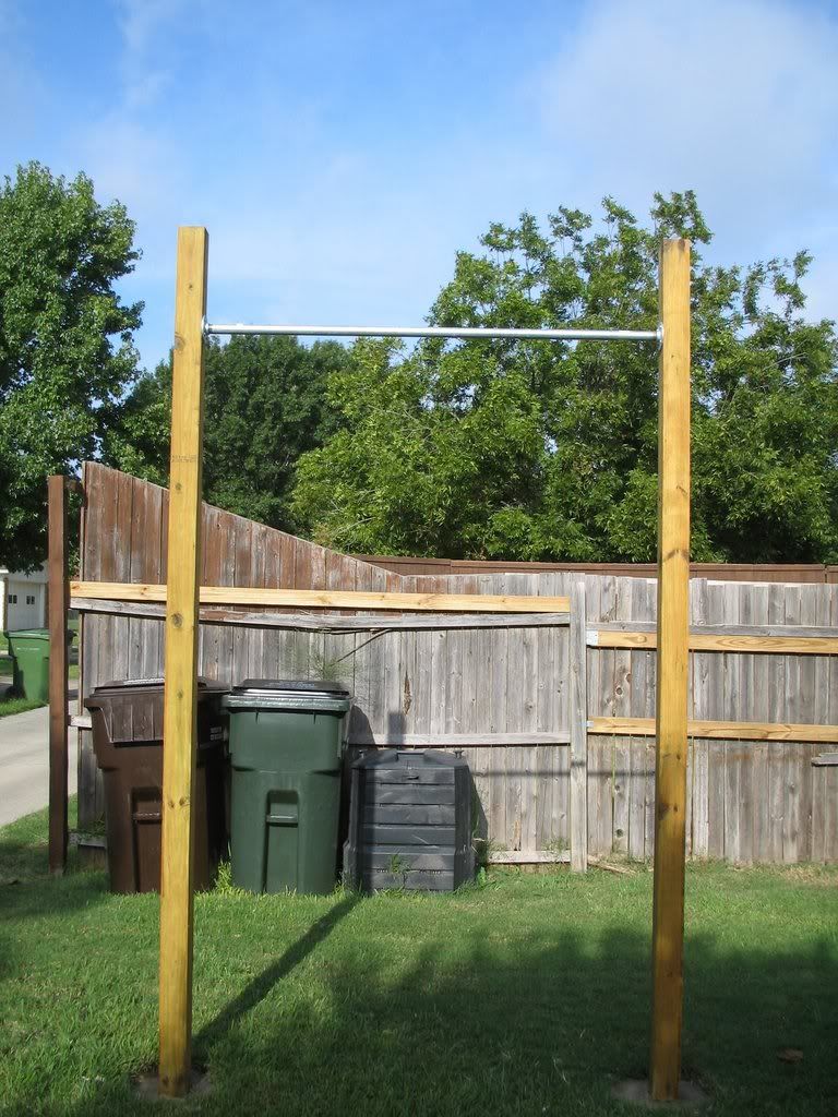 homemade pullup station