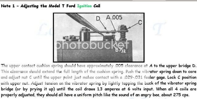 Adjusting model t ford coils #10