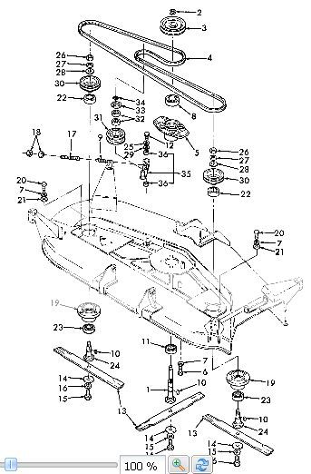 Deck ford mower part