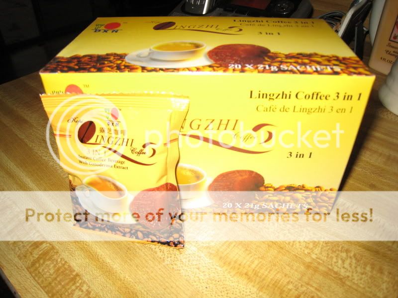 Box of DXN Lingzhi 3 in 1 Ganoderma Healthy Coffee  