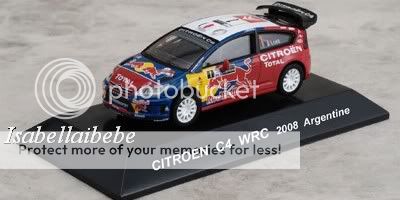 CMs CITROEN C4 TOTAL Red Bull WRC 1/64 Diecast Car  