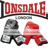 Lonsdale Boxhandschuhe Boxhandschuh rot schwarz Champ