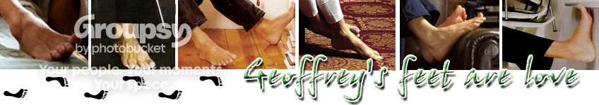 Geoffrey's feet are love