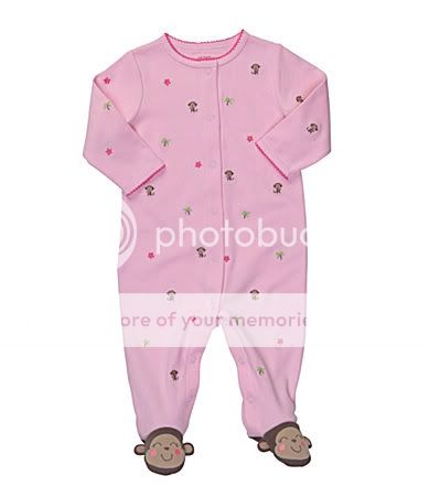 Carters Sleep & Play Girls 9 Months   4 STYLES TO CHOOSE  